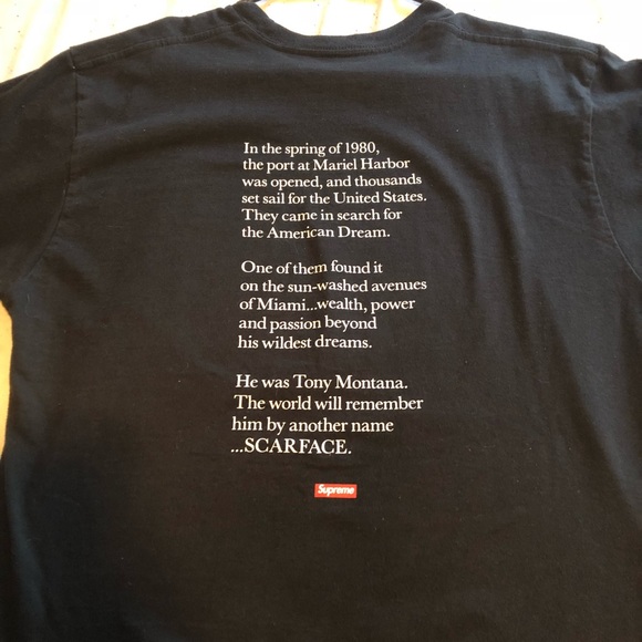 Supreme Scarface Shower Tshirt - Picture 2 of 4